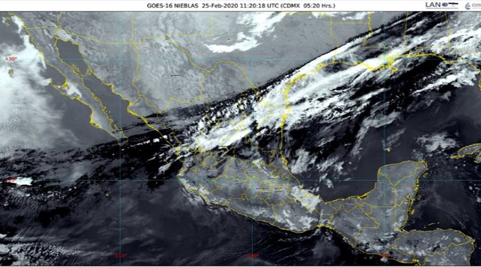 Frente frío 41 originará vientos fuertes en parte del país y lluvias en SLP