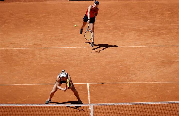 La mexicana Giuliana Olmos pasa a semis de dobles en Roma