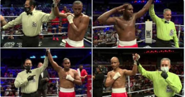 Los Boxeadores Cubanos Arrasan Con Triunfos En Su Debut Como Profesionales