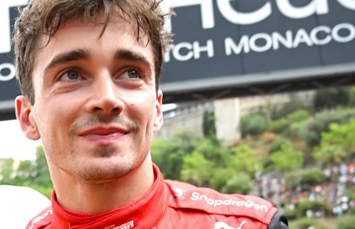 Leclerc, increíblemente contento tras ganar la pole en casa