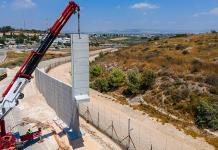 Israel comienza a construir un largo muro de hormigón en norte de Cisjordania