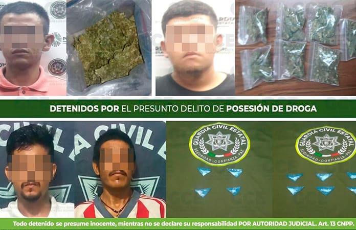 Ahora Caen Cuatro Individuos Por Posesión De Droga