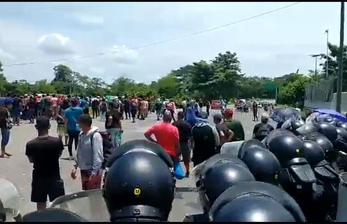 Protestan por asesinato de traficante de migrantes en Chiapas