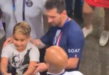 Destacan gesto de Messi con un niño israelí