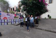 Cuidadores protestan en Congreso de SLP por muerte de Luz Raquel