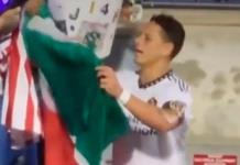 Chicharito Hernández da su versión sobre el video en donde tira la bandera de México