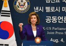 Desde Seúl, Pelosi arremete ahora contra Corea del Norte