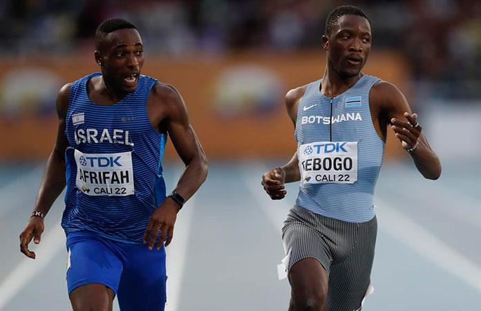El israelí Afrifah da la sorpresa y vence a Tebogo en los 200 metros