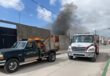 Menores provocan incendio en baldío de Villa Alborada